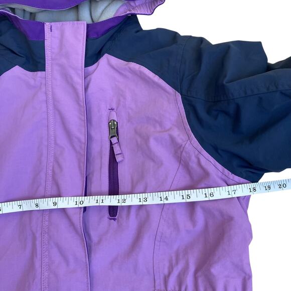 Lands’ End Girls Sz 14 Grow Along Purple Winter Jacket Waterproof Windproof - Picture 5 of 16